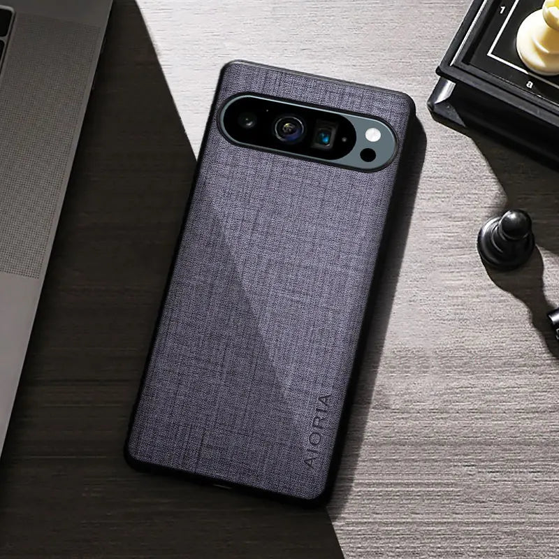 Premium Cloth-like Anti Scratch Google Pixel Case-Exoticase-For Pixel 9 Pro XL-Gray-Exoticase