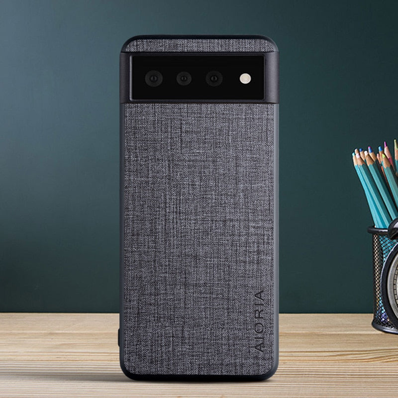 Premium Cloth-like Anti Scratch Google Pixel Case-Exoticase-For Pixel 6 Pro-Gray-