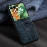 Premium Cloth-like Anti Scratch Motorola Razr Case-Exoticase-For Razr 2026 Ultra-Blue Denim-Exoticase