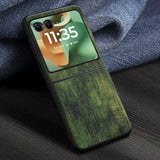 Premium Cloth-like Anti Scratch Motorola Razr Case-Exoticase-For Razr 2026 Ultra-Green Denim-Exoticase