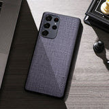Premium Cloth-like Texture Samsung Galaxy Case-Exoticase-For Samsung S23 Ultra-Gray-