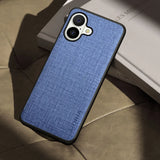 Premium Cloth-like Texture iPhone Case-Exoticase-iPhone 16 Pro Max-Blue-Exoticase
