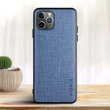 Premium Cloth-like Texture iPhone Case-Exoticase-iPhone 16 Pro Max-Blue-Exoticase