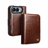Premium Genuine Cowhide Leather iPhone Duo Wallet Case-Exoticase-Brown Cowhide-iPhone Duo-Exoticase