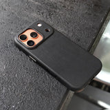 Premium Genuine Italian Leather iPhone Case-Exoticase-Black - CF Stead-iPhone 17 Pro Max-Exoticase
