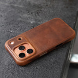 Premium Genuine Italian Leather iPhone Case-Exoticase-Brown - CF Stead-iPhone 17 Pro-Exoticase