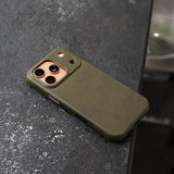 Premium Genuine Italian Leather iPhone Case-Exoticase-Green - CF Stead-iPhone 17 Pro Max-Exoticase