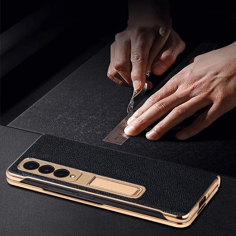 Premium Grade Pure Leather Samsung Galaxy Z Fold Case-Exoticase-Exoticase
