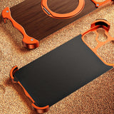 Premium Grain Wood Alloy Metal iPhone Case with Ring-Exoticase-Exoticase