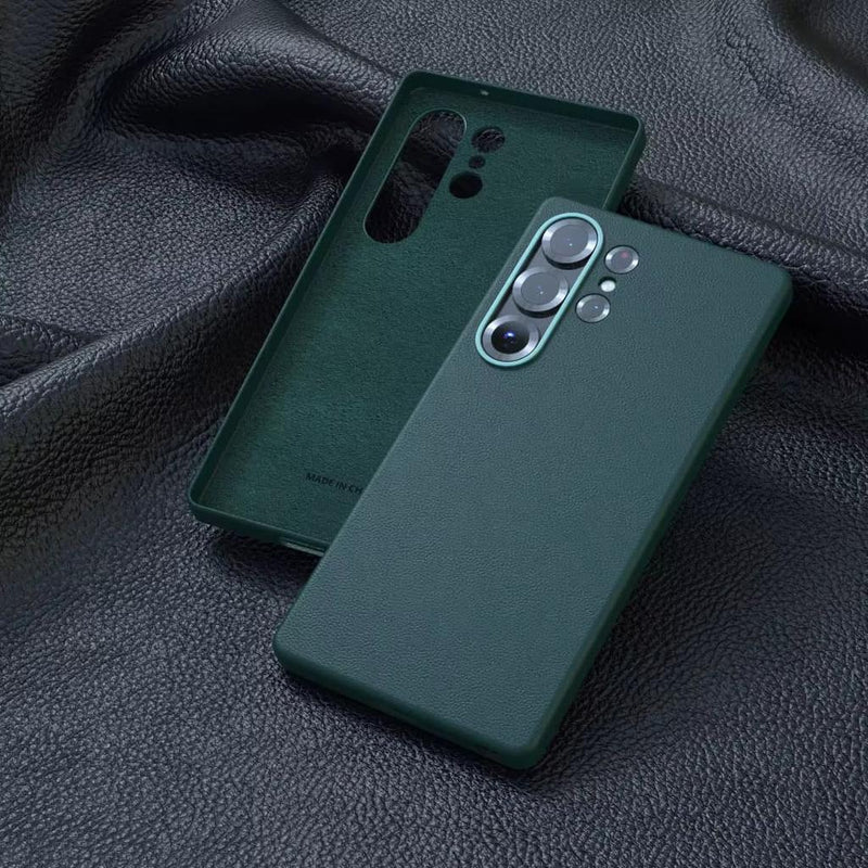 Premium Leather Case For Samsung Phones-Exoticase-For Samsung S25 Ultra-Green-Exoticase