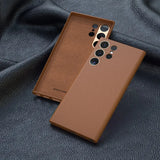 Premium Leather Case For Samsung Phones-Exoticase-For Samsung S24 Ultra-Dark Brown-Exoticase