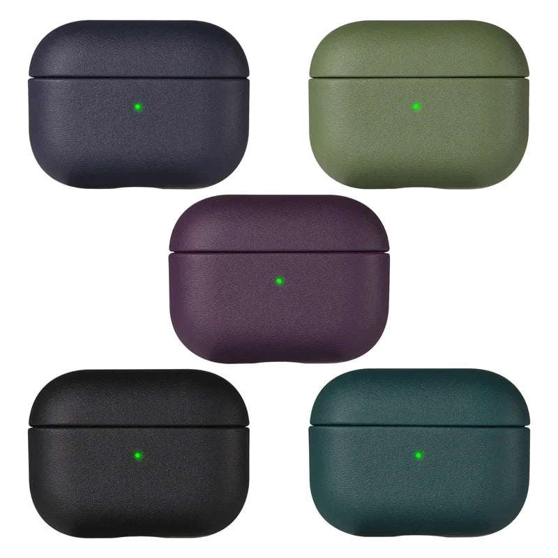 Premium PU Leather AirPods Case with Wrist Strap-Exoticase-Exoticase