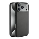 Protective Magnetic Pleather Metal Camera iPhone Case-Exoticase-Black-iPhone 17 Pro Max-Exoticase