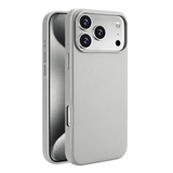 Protective Magnetic Pleather Metal Camera iPhone Case-Exoticase-Gray-iPhone 17 Pro Max-Exoticase