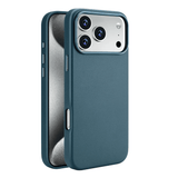 Protective Magnetic Pleather Metal Camera iPhone Case-Exoticase-Dark Blue-iPhone 17 Pro Max-Exoticase
