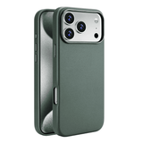 Protective Magnetic Pleather Metal Camera iPhone Case-Exoticase-Green-iPhone 17 Pro Max-Exoticase