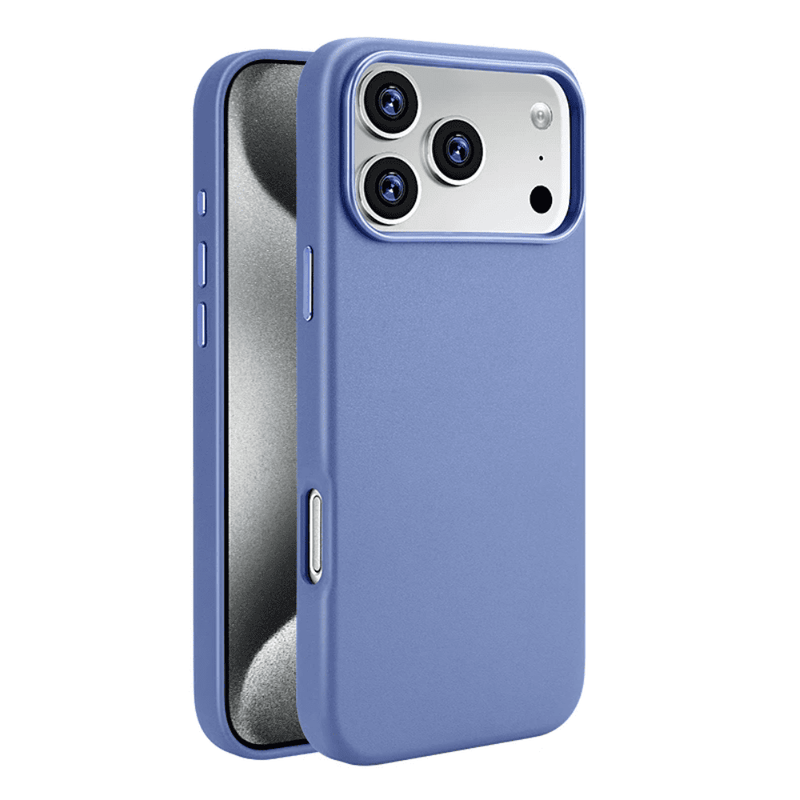 Protective Magnetic Pleather Metal Camera iPhone Case-Exoticase-Light Blue-iPhone 17 Pro Max-Exoticase