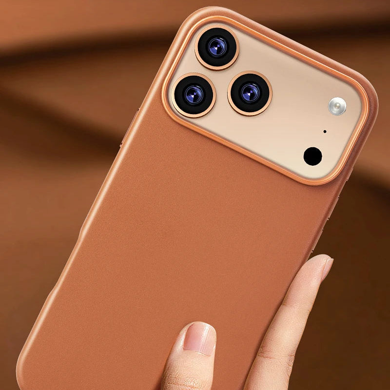 Protective Magnetic Pleather Metal Camera iPhone Case-Exoticase-Exoticase