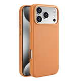 Protective Magnetic Pleather Metal Camera iPhone Case-Exoticase-Orange-iPhone 17 Pro Max-Exoticase