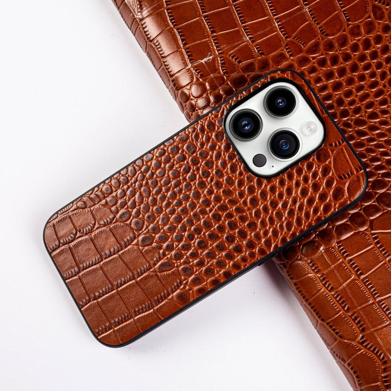 Real Dual Leather Apple iPhone Case-Exoticase-