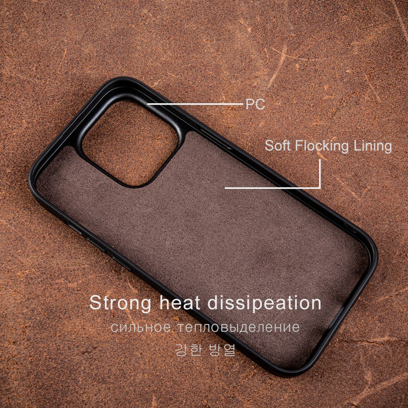 Real Dual Leather Apple iPhone Case-Exoticase-