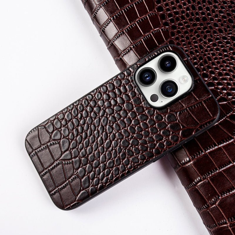Real Dual Leather Apple iPhone Case-Exoticase-