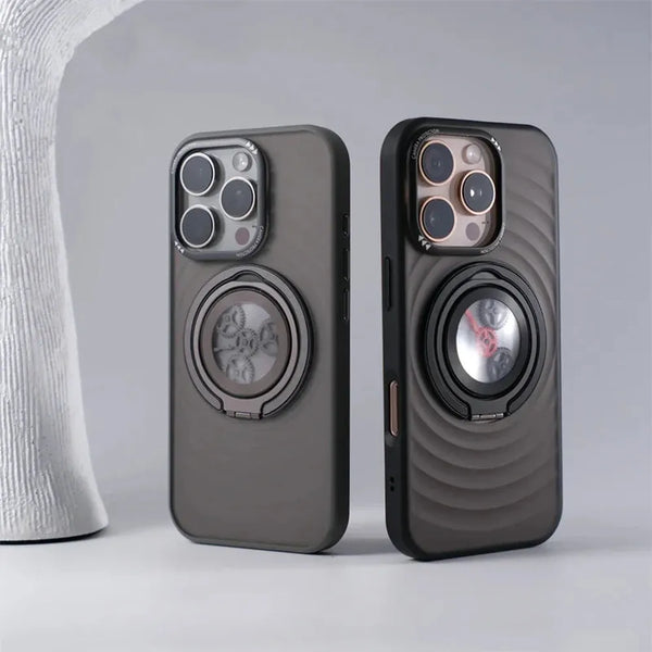 Real Rotating Gear Ring iPhone Case-Exoticase-Exoticase