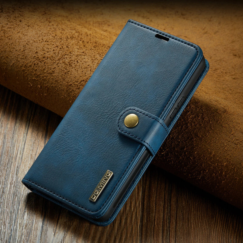 Removable Flip Wallet Samsung Case-Exoticase-Galaxy S23 Ultra-Blue-