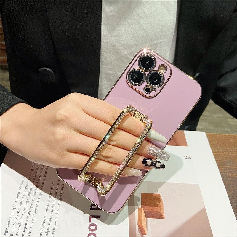 Rhinestone Crystal Holder iPhone Case-Exoticase-