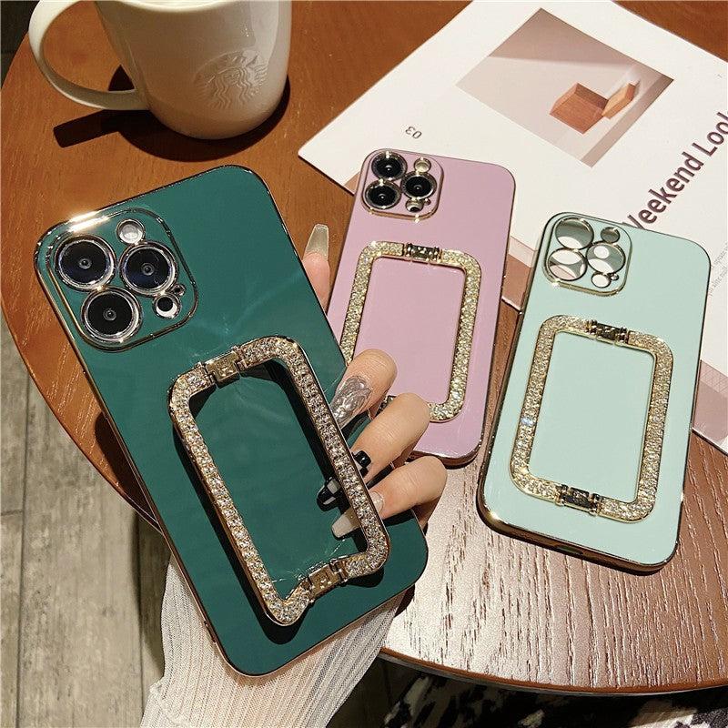 Rhinestone Crystal Holder iPhone Case-Exoticase-