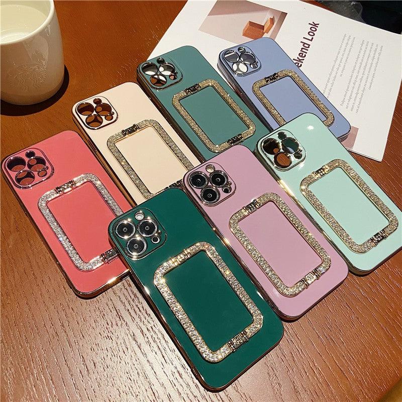 Rhinestone Crystal Holder iPhone Case-Exoticase-