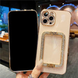 Rhinestone Crystal Holder iPhone Case-Exoticase-