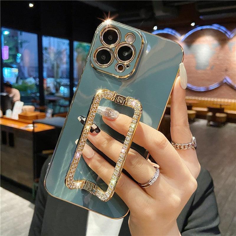 Rhinestone Crystal Holder iPhone Case-Exoticase-