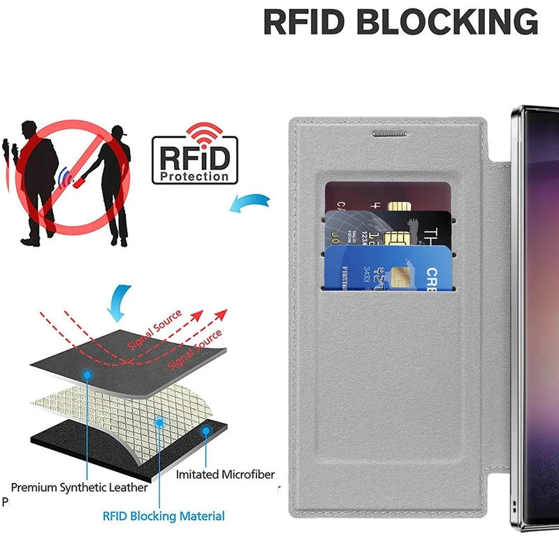 Rhombus Lattice Samsung Wallet Case-Exoticase-Exoticase