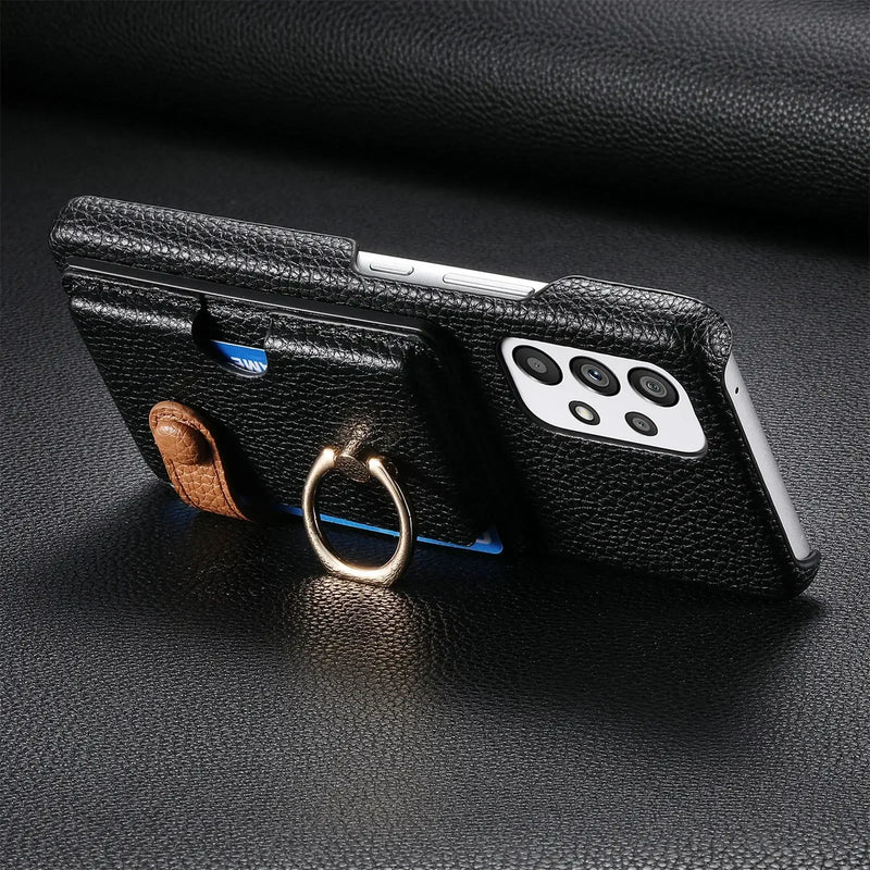 RingLoop Clasp PU Leather Samsung Wallet Case-Exoticase-Exoticase
