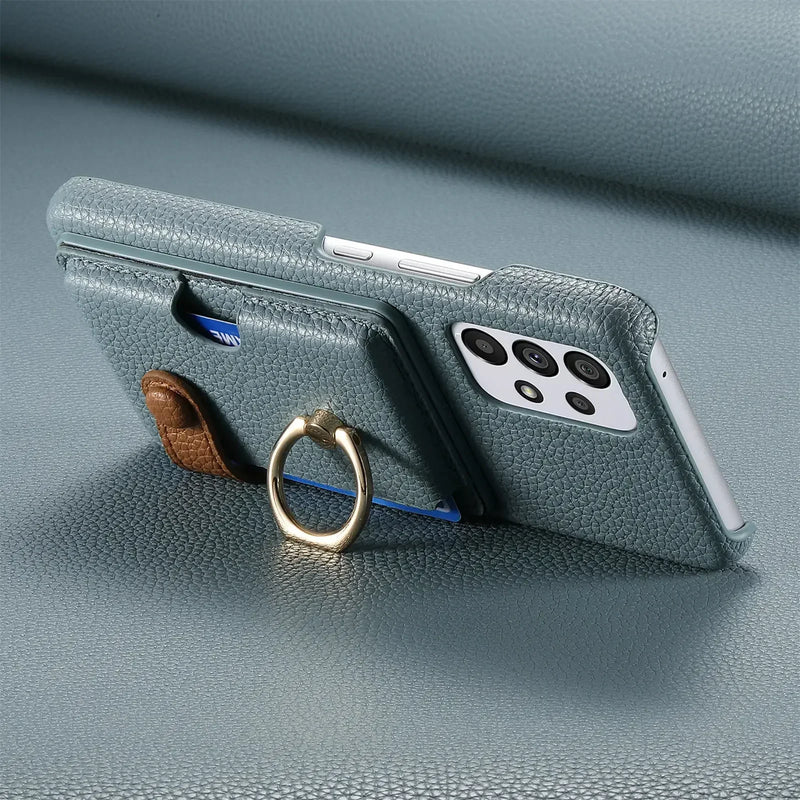 RingLoop Clasp PU Leather Samsung Wallet Case-Exoticase-Exoticase