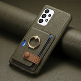 RingLoop Clasp PU Leather Samsung Wallet Case-Exoticase-Green-Galaxy S25 Ultra-Exoticase