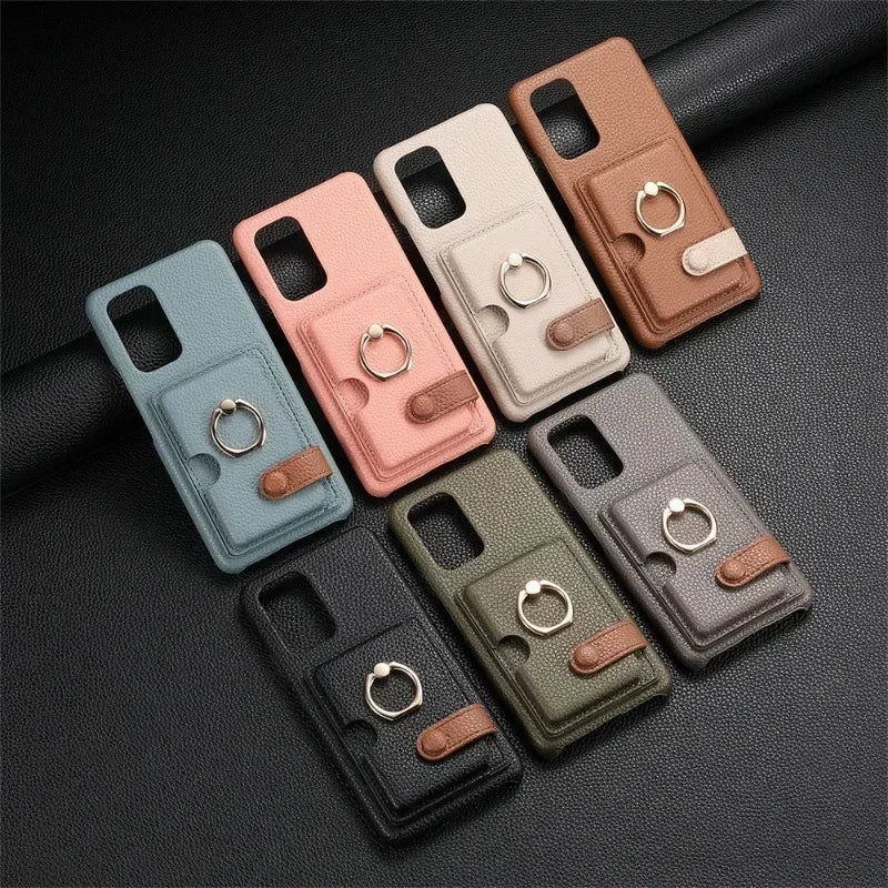 RingLoop Clasp PU Leather Samsung Wallet Case-Exoticase-Exoticase