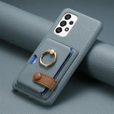 RingLoop Clasp PU Leather Samsung Wallet Case-Exoticase-Blue-Galaxy S25 Ultra-Exoticase