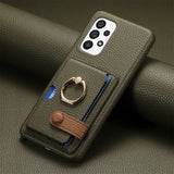 RingLoop Clasp PU Leather Samsung Wallet Case-Exoticase-Green-Galaxy S25 Ultra-Exoticase