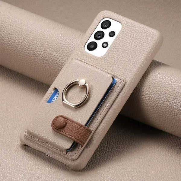 RingLoop Clasp PU Leather Samsung Wallet Case-Exoticase-Exoticase
