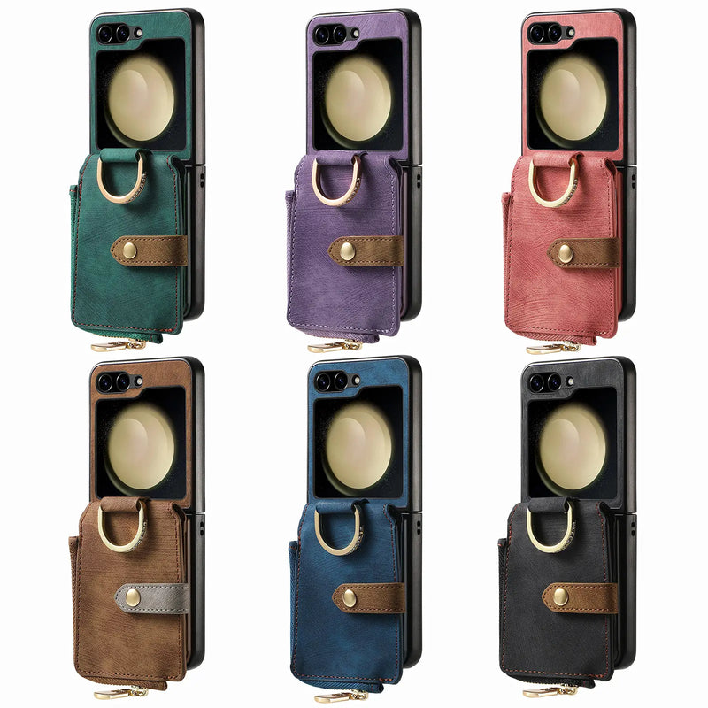 RingLoop Clasp Zipper Samsung Z Flip Case-Exoticase-Exoticase