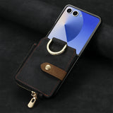RingLoop Clasp Zipper Samsung Z Flip Case-Exoticase-Black-For Z Flip 8-Exoticase