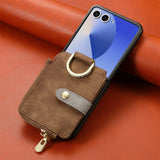 RingLoop Clasp Zipper Samsung Z Flip Case-Exoticase-Brown-For Z Flip 8-Exoticase