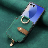 RingLoop Clasp Zipper Samsung Z Flip Case-Exoticase-Green-For Z Flip 8-Exoticase