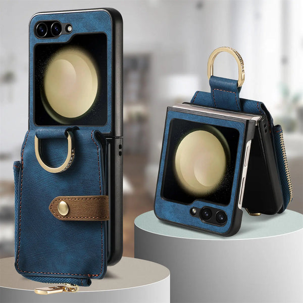 RingLoop Clasp Zipper Samsung Z Flip Case-Exoticase-Exoticase