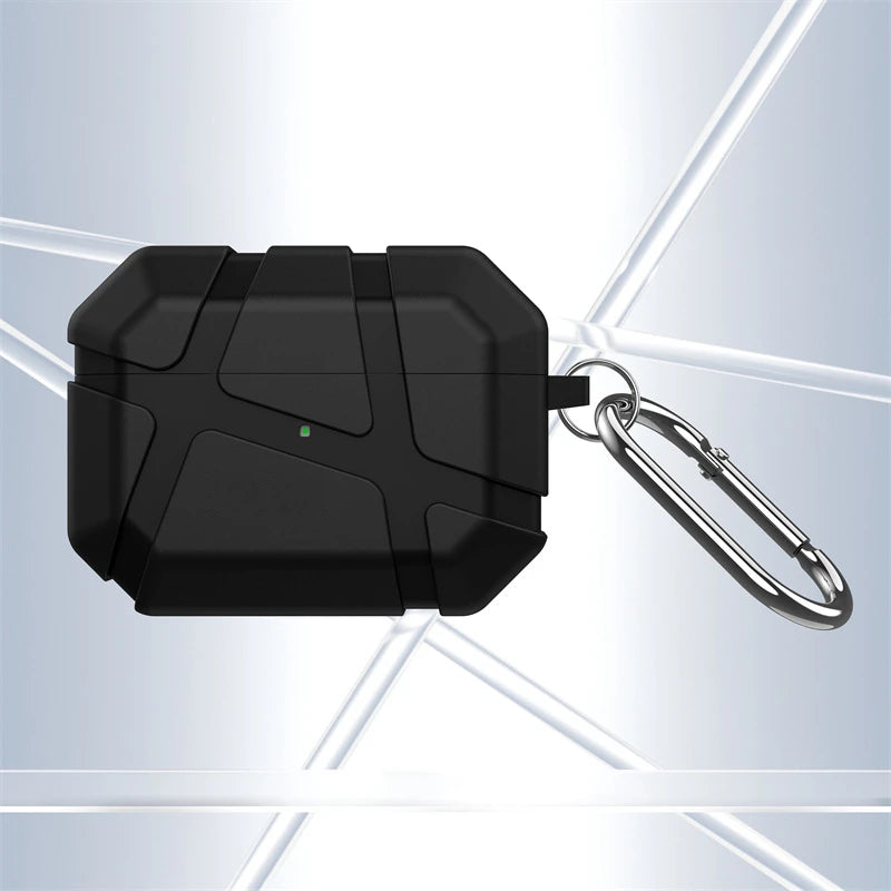 Rugged Shockproof AirPods Case with Carabiner Clip-Exoticase-Black-For AirPods Pro 3-Exoticase