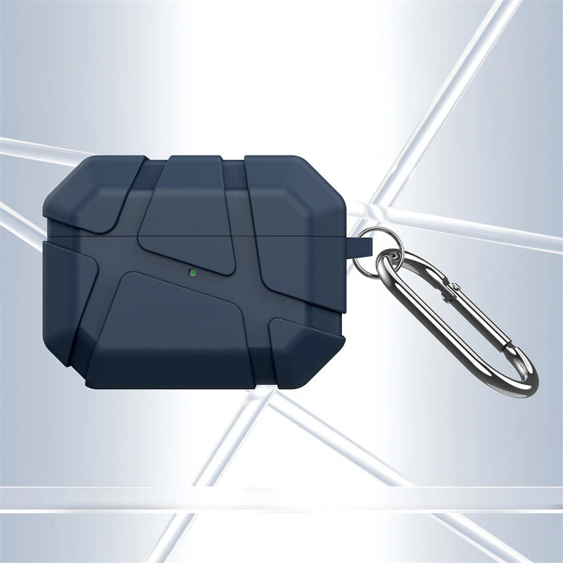 Rugged Shockproof AirPods Case with Carabiner Clip-Exoticase-Blue-For AirPods Pro 3-Exoticase