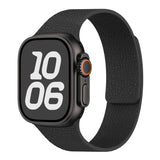 Rugged Textured Silicone Magnetic Apple Watch Strap-Exoticase-Black-38mm 40mm 41mm 42mm-Exoticase