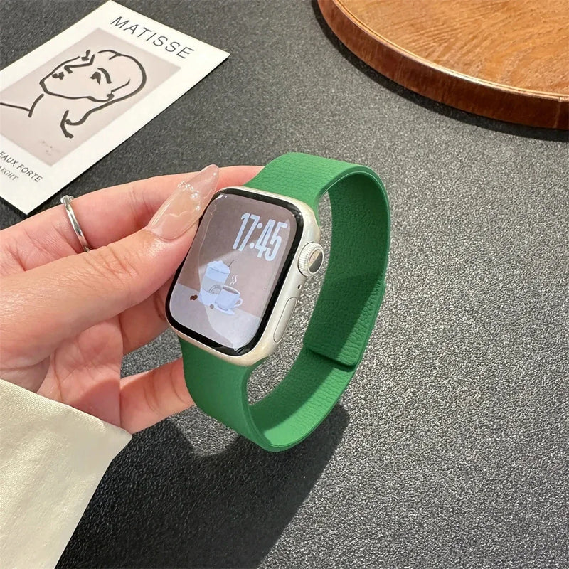 Rugged Textured Silicone Magnetic Apple Watch Strap-Exoticase-Exoticase